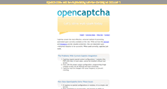 Desktop Screenshot of opencaptcha.com