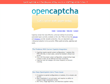 Tablet Screenshot of opencaptcha.com